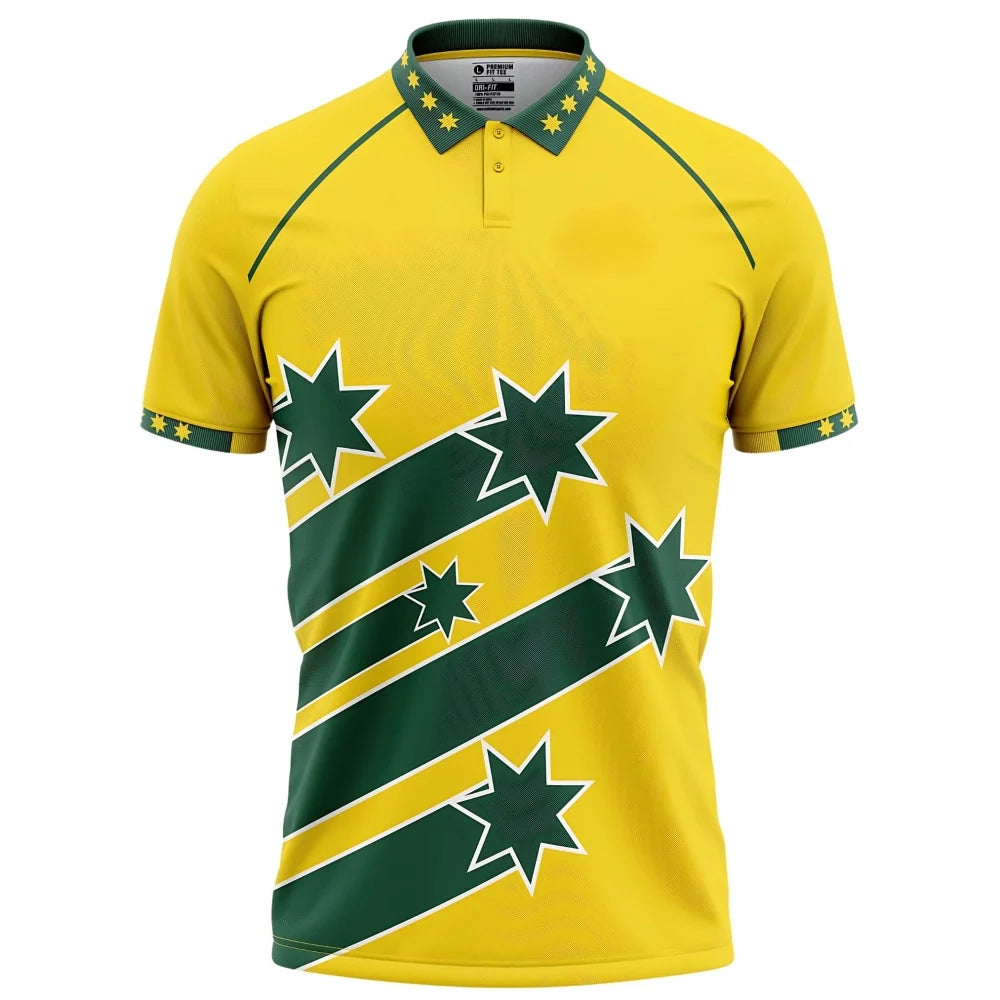 Australia Half Sleeves Cricket Fan Jersey T20 World Cup 1999