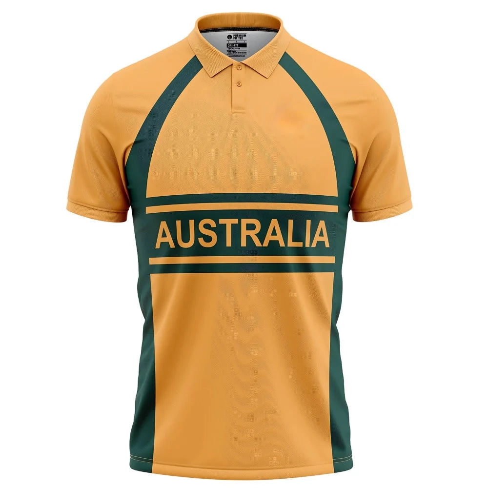 Australia  Half Sleeves Cricket Fan Jersey T20 World Cup 2007