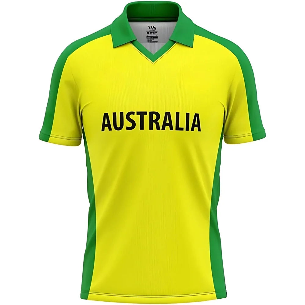 Australia Half Sleeves Cricket Fan Jersey  T20 World Cup 2021