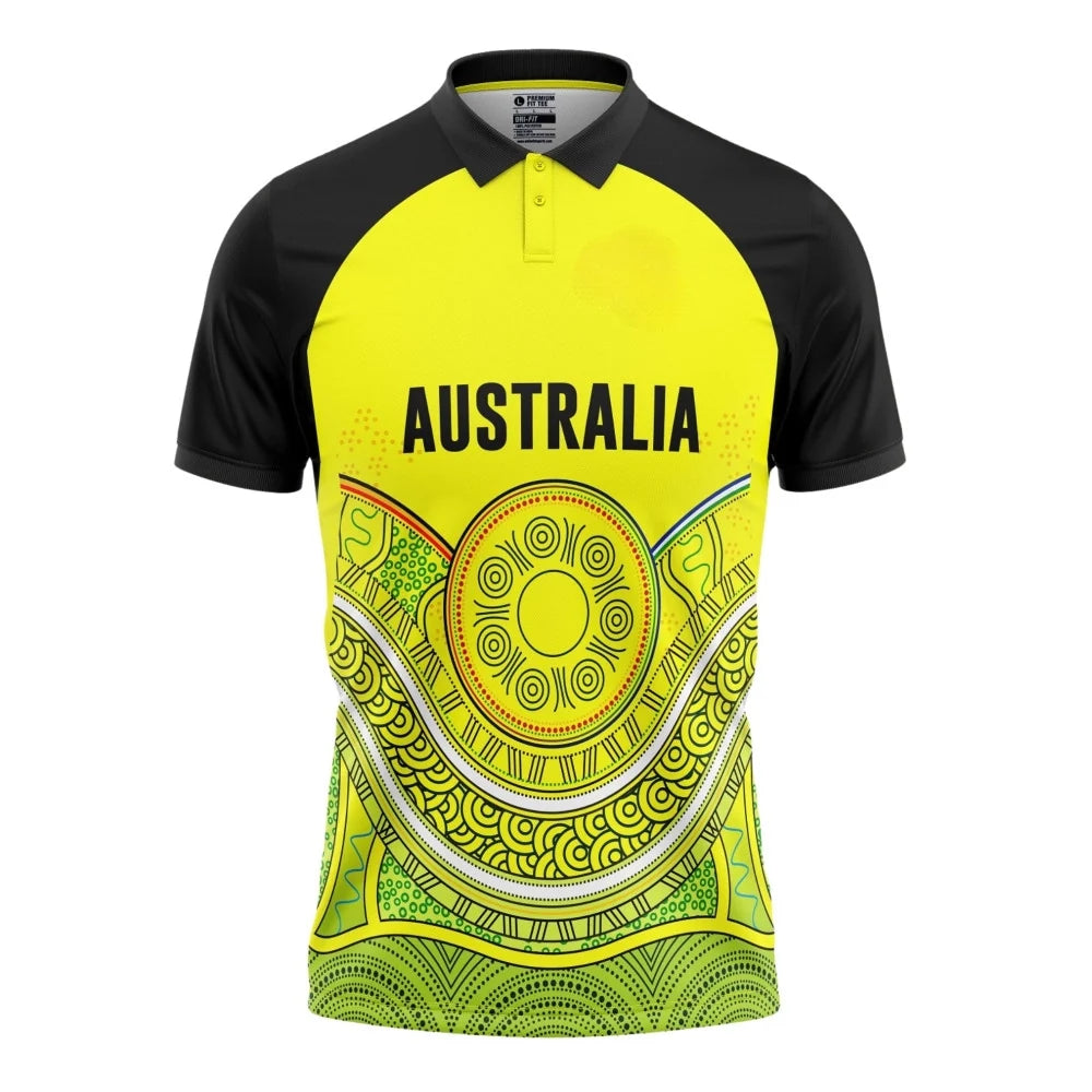 Australia T20 Half Sleeves Cricket Fan Jersey  World Cup 2022