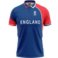 England Blue Half Sleeves Cricket Fan Jersey  ODI World Cup 2007