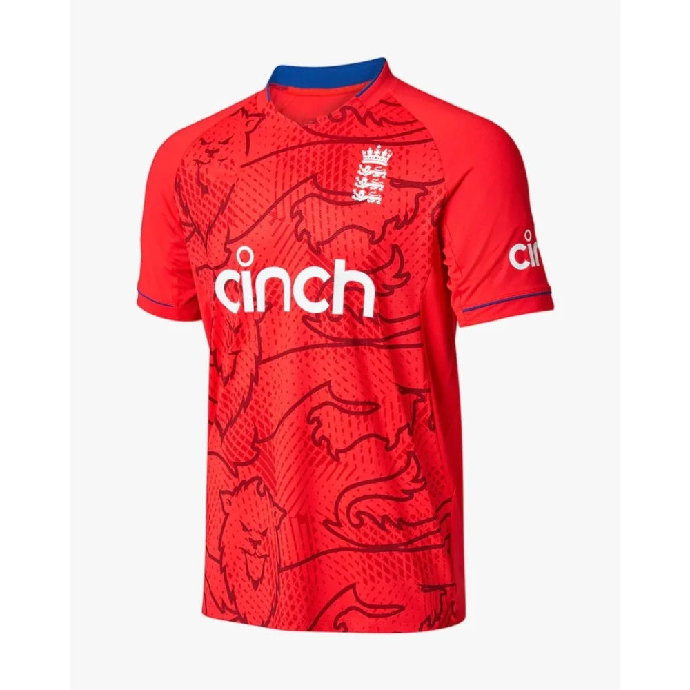 England Red Half Sleeves Cricket Fan Jersey  2022 T20 World Cup