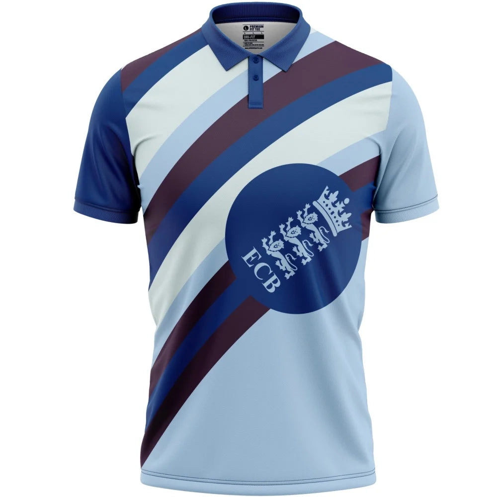 England Blue  Half Sleeves Cricket Fan Jersey ODI World Cup 1997