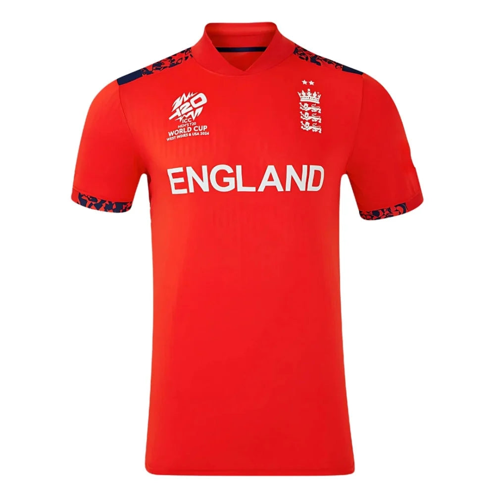 England Red Cricket Fan Jersey  24-25 ODI Half Sleeves