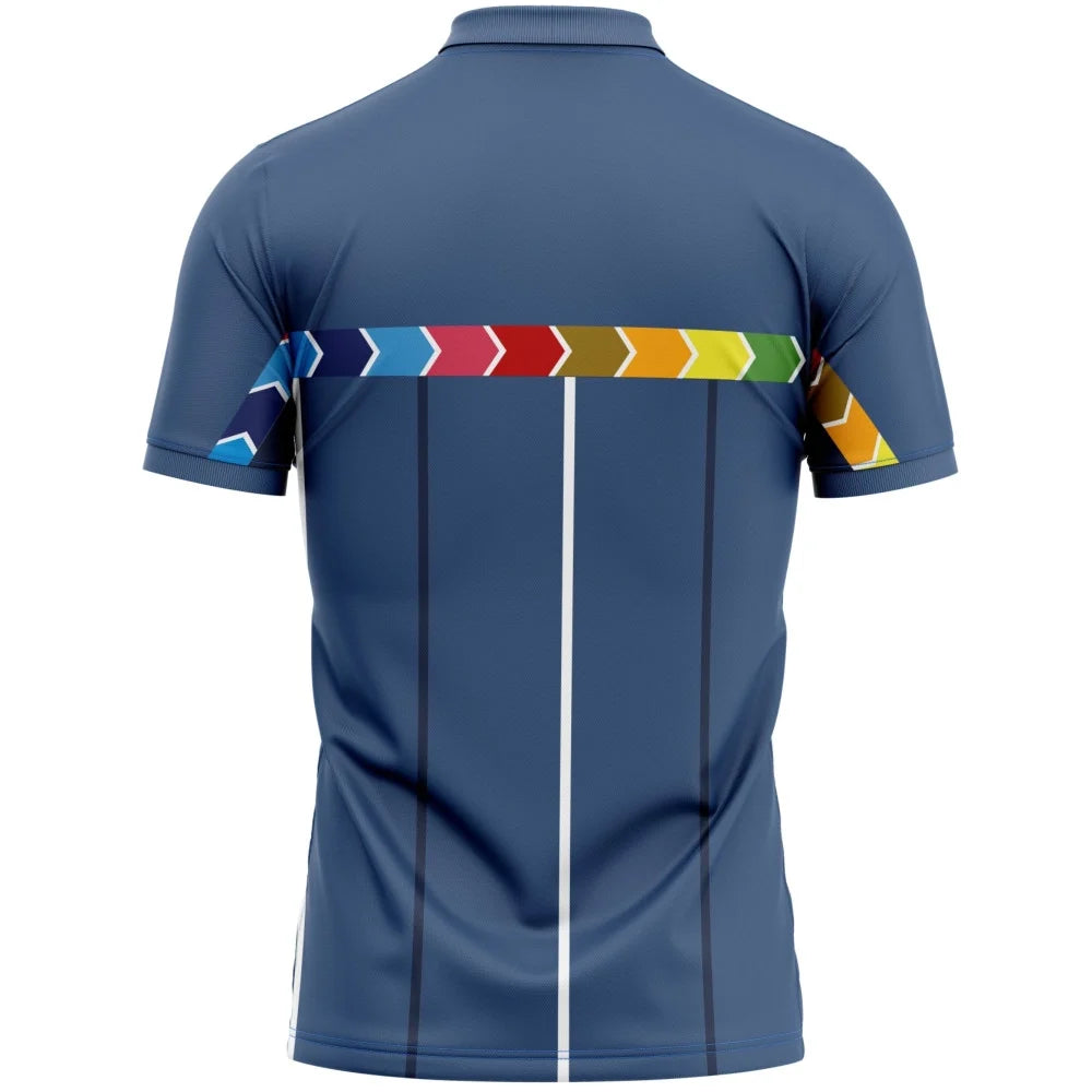 England Blue Half Sleeves Cricket Fan Jersey  ODI World Cup 1996