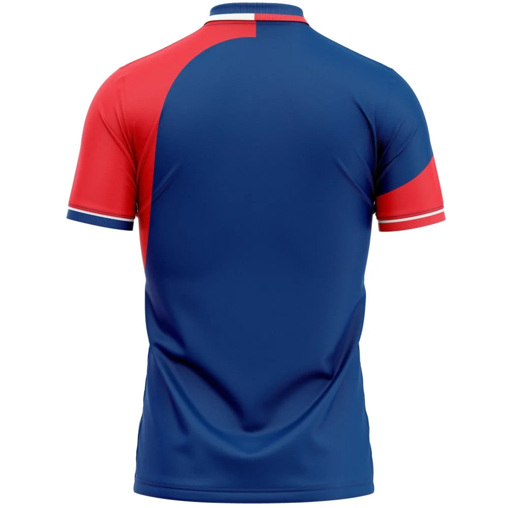 England Blue Half Sleeves Cricket Fan Jersey  ODI World Cup 2007