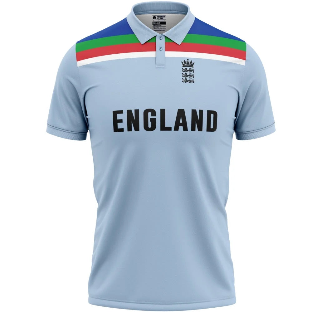 England Blue  Half Sleeves Cricket Fan Jersey ODI World Cup 2019