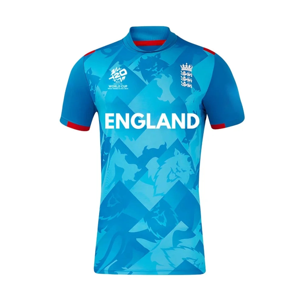 England Blue Half Sleeves Cricket Fan Jersey  24-25 ODI