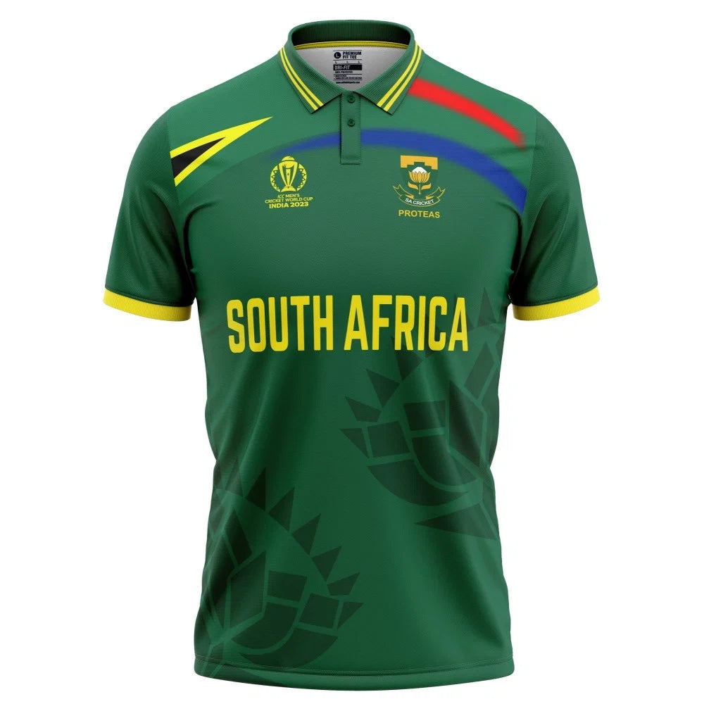 South Africa  Half Sleeves Cricket Fan Jersey ODI World Cup 2023