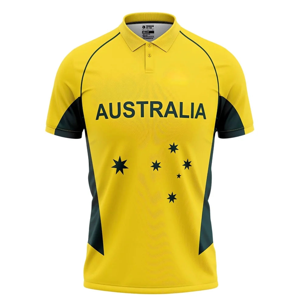 Australia Half Sleeves Cricket Fan Jersey  T20 World Cup 2015