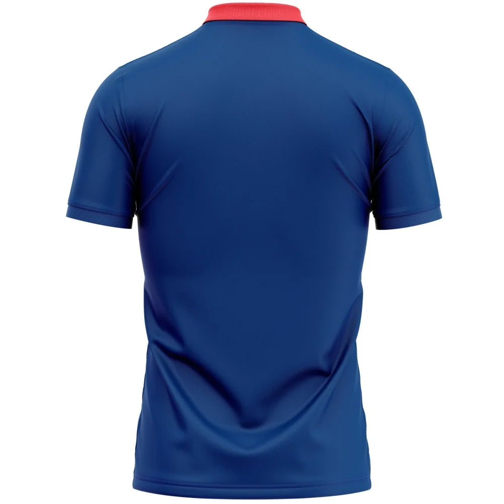 England Blue Half Sleeves Cricket Fan Jersey ODI World Cup 2003