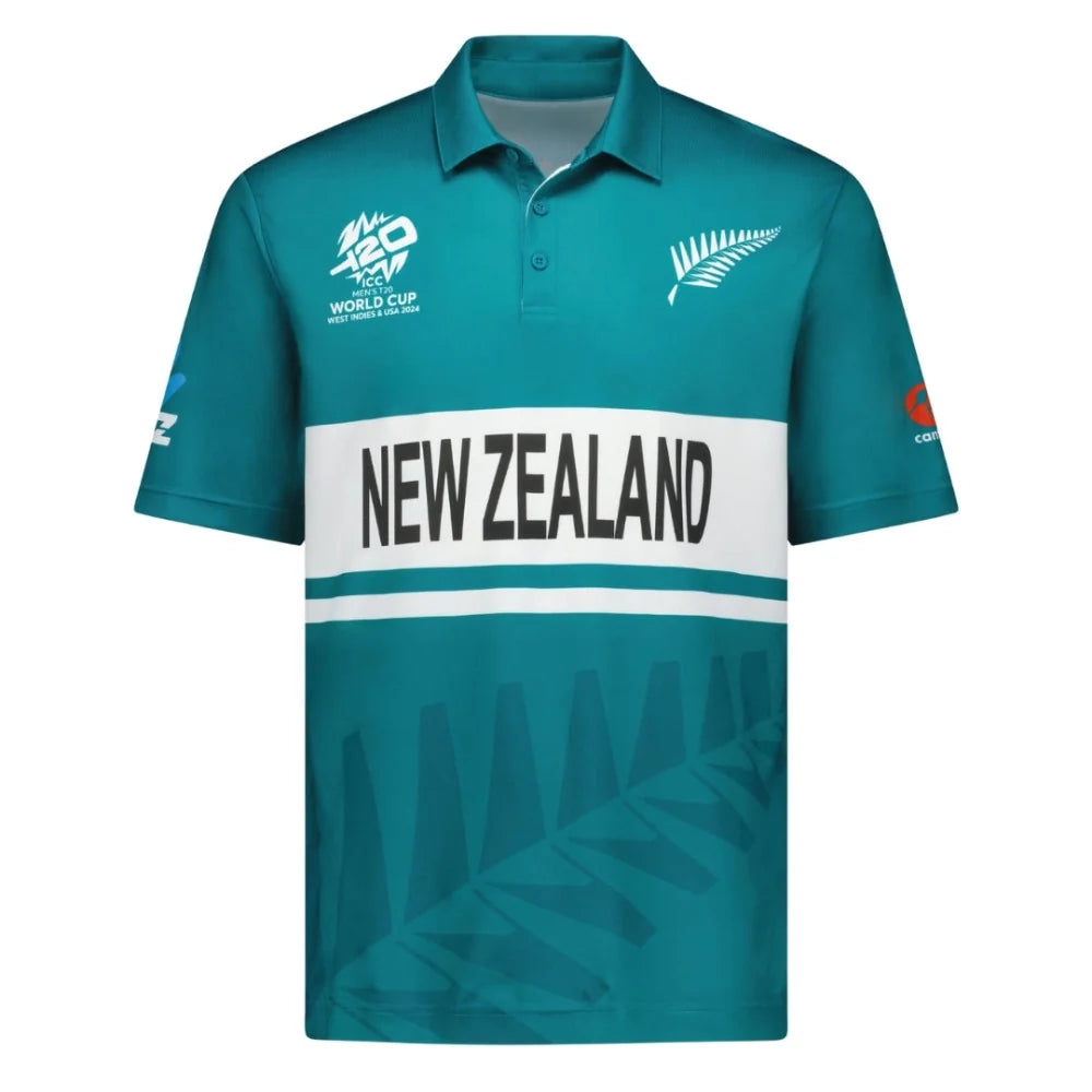 New Zealand  Half Sleeves Cricket Fan Jersey T20 World Cup 2024